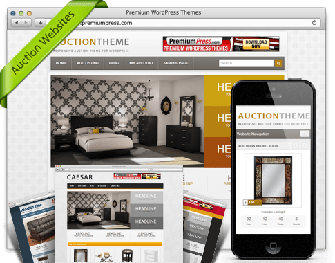 best wordpress auction themes auction themes