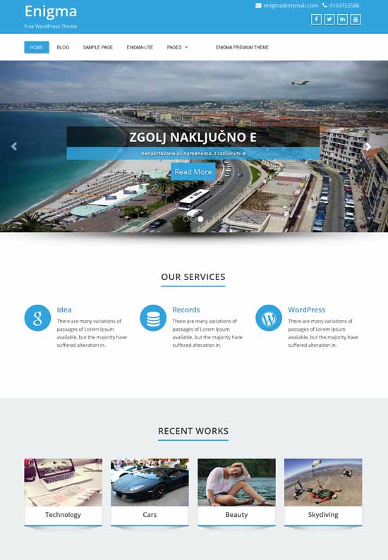 Wordpress Theme Free Enigma | free wordpress themes 2014 Wordpress Theme Free Enigma | free wordpress themes 2014
