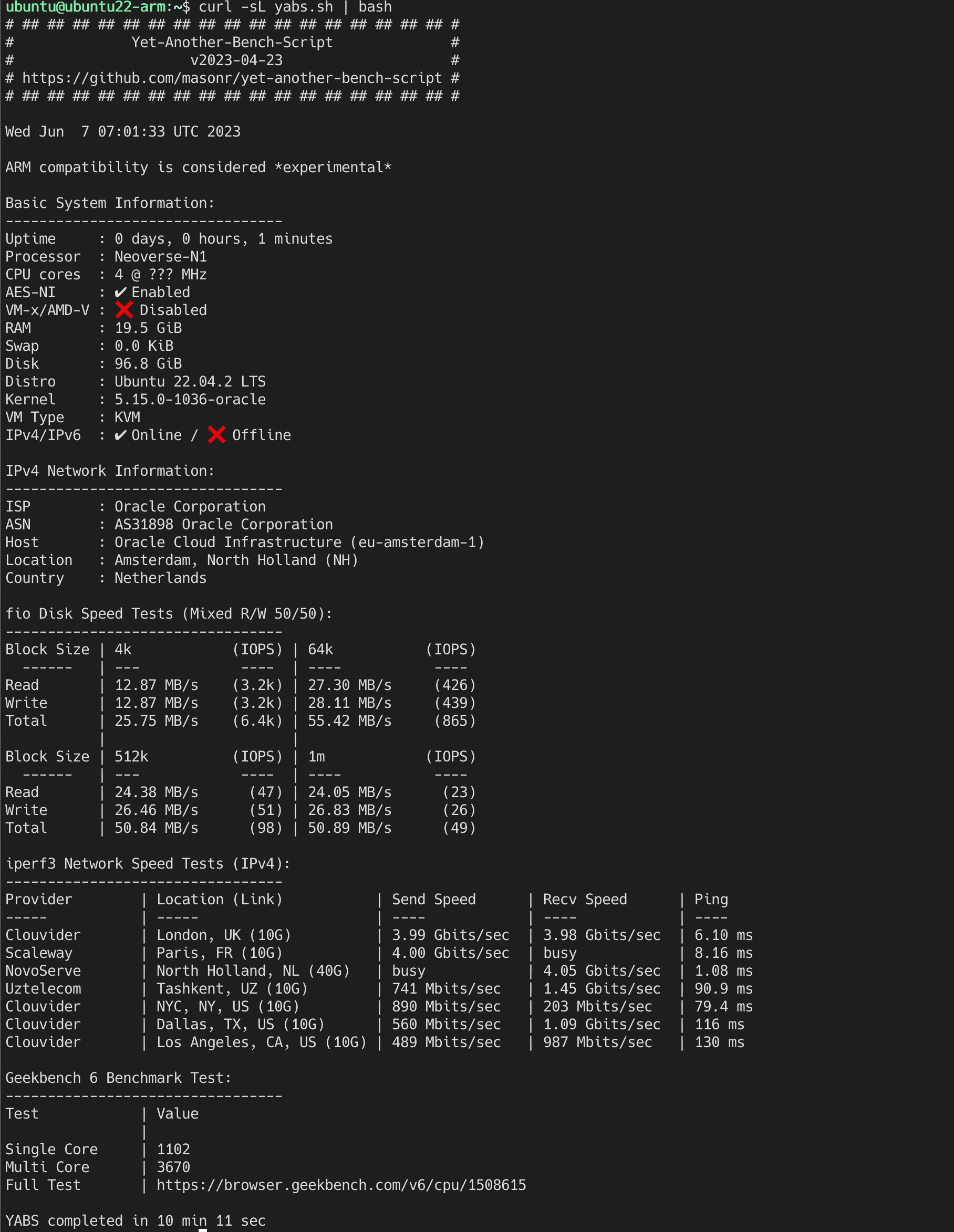 Hetzner VS Oracle ARM VPS Server Performance